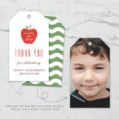 Witte Rode Appel Afstudeerfeest Favor Geschenkkaar Cadeaulabel