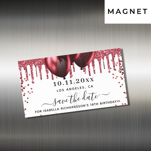 Witte rode ballonnen van de verjaardag, behalve de