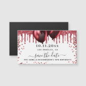 Witte rode ballonnen van de verjaardag, behalve de (Voorkant / Achterkant)