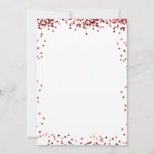 Witte rode ballonnen van Quinceanera Kaart (Achterkant)