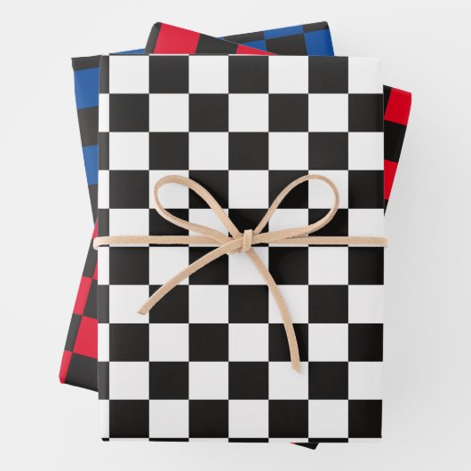 Witte rode Blauwe Gecontroleerde papierbladen voor Inpakpapier Vel (In situ)