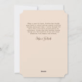 Witte Rode Bloemen Boho Arched Foto Vakantie Kaart (Achterkant)