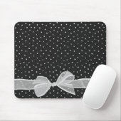 Witte rode boeg op pooldots muismat (Met muis)