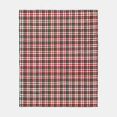 Witte, rode en donkergroene kerstpatronen fleece deken (Voorkant)