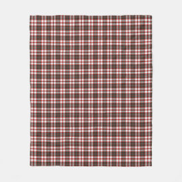 Witte, rode en donkergroene kerstpatronen fleece deken