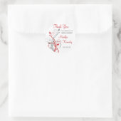 Witte, rode, grijze Sticker Vrijgezellenfeest (Tas)