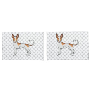 Witte & Rode Ibizan Hound met gladde vacht Hond en Kussensloop