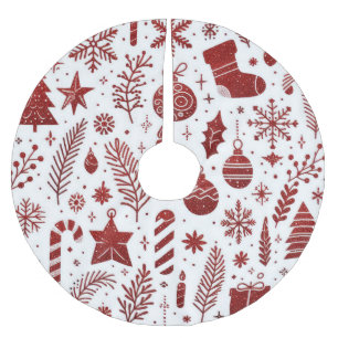 Witte Rode Kerst Holiday Boomkleed Kerstboom Rok