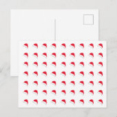 witte rode kerstkerstkerstkerstkerstmis briefkaart (Voorkant / Achterkant)