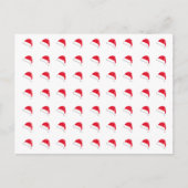 witte rode kerstkerstkerstkerstkerstmis briefkaart (Voorkant)