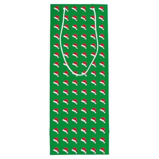 witte rode kerstkerstmis wijn cadeautas (Achterkant)