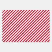 Witte & Rode Kerstmis Inpakpapier Vel (Voorkant 2)