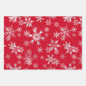 Witte & Rode Kerstmis Inpakpapier Vel (Voorkant)