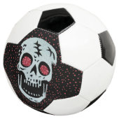 Witte rode rommel rode glitter ogen Stippen Voetbal (Drie kwart)