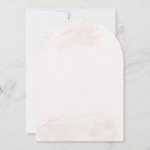 Witte & Rode Roos Elegante Spaanse Bruiloft Kaart (Achterkant)