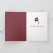 Witte Rode Roos Liefde Kaart (Binnen)