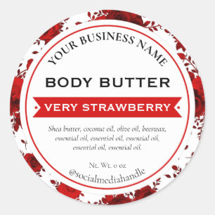 Witte Rode Rose Bloemen Land Product Labels