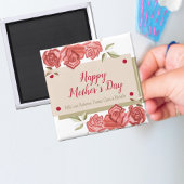 Witte Rode Rozen Unieke Moderne Gelukkige Moeders  Magneet