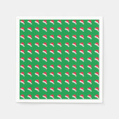 witte rode, schattige kerstkerstkerstkerstmankage servet (Voorkant)