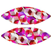 Witte, rode tot roze hexagons op donkerrode achter american football (Panelen)