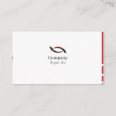 Witte & Rode Visitekaartjes 12 Verpakking van 100 (Achterkant)