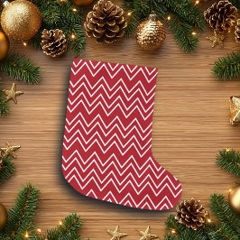 Witte Rode Winter Feestelijk Grote Kerstsok