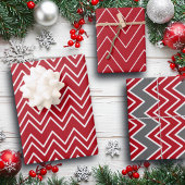 Witte Rode Winter Feestelijk Inpakpapier Vel