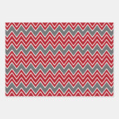 Witte Rode Winter Feestelijk Inpakpapier Vel (Voorkant 3)