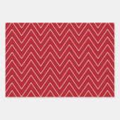 Witte Rode Winter Feestelijk Inpakpapier Vel (Voorkant 2)