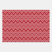 Witte Rode Winter Feestelijk Inpakpapier Vel (Voorkant)