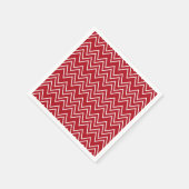 Witte Rode Winter Feestelijk Servet (Hoek)