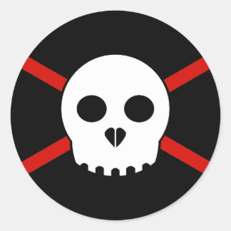 Witte & Rode X-Skull Sticker