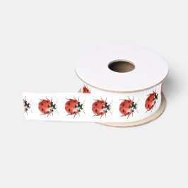 Witte Rode Zwarte Lieveheersbeestjes Verjaardag Grosgrain Lint