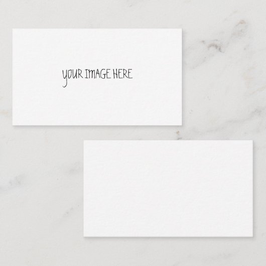 Witte roepkaart contactkaartje (Voorkant / Achterkant)