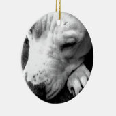 witte roeststier keramisch ornament (Rechts)