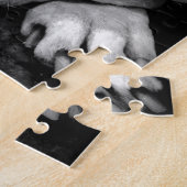 witte roeststier legpuzzel (Zijkant)