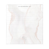 Witte rog, elegant, modern notitieblok (Voorkant)