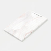 Witte rog, elegant, modern post-it® notes (Schuin)