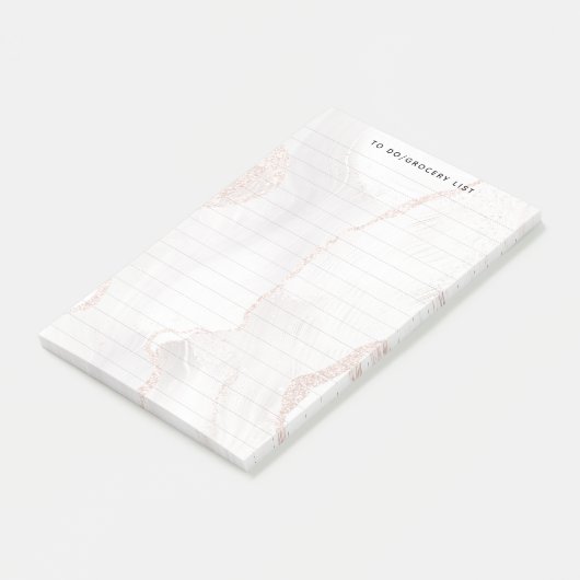 Witte rog, elegant, modern post-it® notes (Schuin)