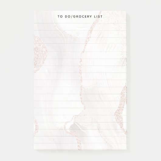 Witte rog, elegant, modern post-it® notes (Voorkant)