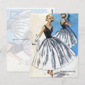 Witte rok briefkaart (Voorkant / Achterkant)