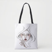 Witte rokerzak tote bag (Voorkant)