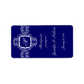 Witte Romance Monogram Lipbalsem Sticker (Voorkant)