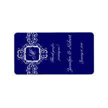 Witte Romance Monogram Lipbalsem Sticker