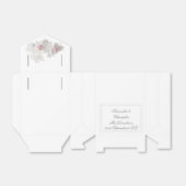 Witte romantische bruiloft bedankdoosjes (Uitgevouwen)