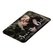 Witte Romantische Foto van het Manuscript sparen d Magneet (Linkerzijde)