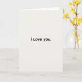 Witte Romantische Liefdes Scriptkaart Kaart (Gele Bloem)
