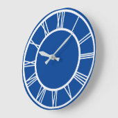 Witte Romeinse Numerieke Grens van het Patroon Dee Grote Klok (Hoek)