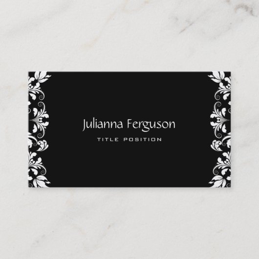 Witte rondjes Omkeerbaar Visitekaartje (Voorkant)