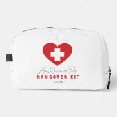 Witte Rood Hart Bachelorette Hangover Kit Toilettasje (Voorkant)
